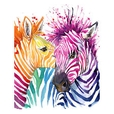 Rainbow zebra painting for sale  EDINBURGH