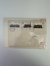lata 80. Polska Lokomotywa Stamp Cover – Pociągi elektryczne i parowe – Temat kolejowy, używany na sprzedaż  Wysyłka do Poland