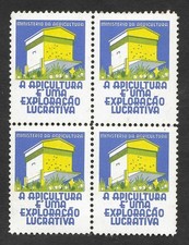 Portugal La apicultura es un negocio rentable 1950 Cenicienta Póster Estampillas Abejas segunda mano  Embacar hacia Mexico