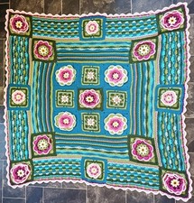 Handmade crochet throw for sale  GILLINGHAM