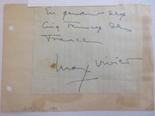 Autographe max vivier d'occasion  Gouvieux