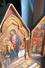 Antico trittico legno usato  San Martino Buon Albergo