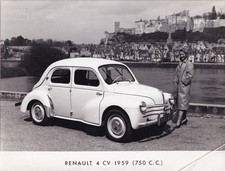 RENAULT 4 CV 1959 (750 C.C.), FOTOGRAFIA DE PERÍODO., usado comprar usado  Enviando para Brazil