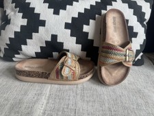 Raffia pantoletten sandale gebraucht kaufen  Regensburg