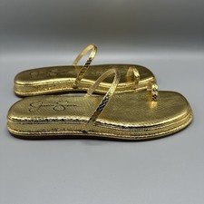 Sapatos femininos JESSICA SIMPSON MALHA tamanho 7,5 dourado comprar usado  Enviando para Brazil
