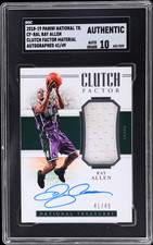 Camiseta 2018 National Treasures Ray Allen Clutch Factor autografada/49 SGC autêntica/10 comprar usado  Enviando para Brazil