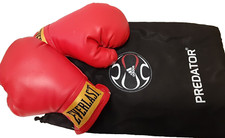 Luvas de boxe Everlast vermelhas sem lacre YOUTH tamanho pequeno com bolsa de armazenamento Adidas Predator comprar usado  Enviando para Brazil