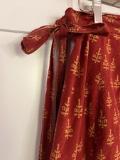 Saia Fabindia marrom algodão Kalamkari estampada Ghera grande hippie étnica boho comprar usado  Enviando para Brazil