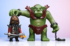 Playmobil  Troll Oger Ork Mittelalter Zwerg Figur Zwergenkrieger Krieger, usado comprar usado  Enviando para Brazil
