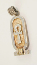 Egyptian silver hieroglyphic for sale  WEMBLEY