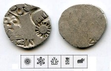 Bela prata karshapana, período Nanda (ca.345-323 aC), Magadha, Índia (G/H #464) comprar usado  Enviando para Brazil