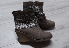 Damenschuh stiefelette keilabs gebraucht kaufen  Thierstein