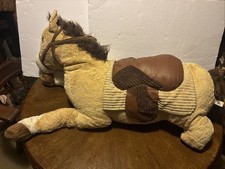 Travesseiro de pelúcia Jumbo Hug divertido cavalo com sela marrom comprar usado  Enviando para Brazil