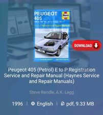 Peugeot 405 Diesel (88 - 97) Haynes Manual de Reparo (50% DESCONTO PARA ESTUDANTES) comprar usado  Enviando para Brazil