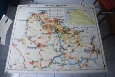 Antique school map d'occasion  Expédié en Belgium