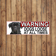 Cane corso warning for sale  MANSFIELD