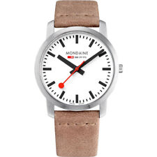 Mondaine Simply Elegant 41mm relógio masculino quartzo mostrador branco aço A638.30350.16SBG comprar usado  Enviando para Brazil