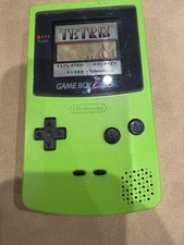 SEM TAMPA DE BATERIA! Nintendo GameBoy Color verde kiwi CGB-001 testado. Game Not Inc comprar usado  Enviando para Brazil