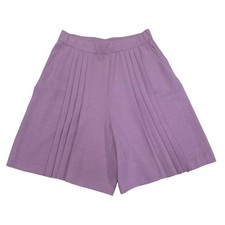 St. John Collection Santana Knit Pleated Shorts Lilac Purple Womens 8 comprar usado  Enviando para Brazil