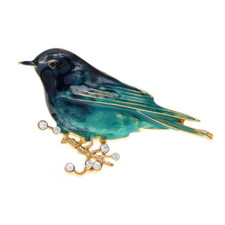 Moda Esmalte Pájaro Broche Prendedores Lindos Estrás Animal Broches Joyería Regalo segunda mano  Embacar hacia Mexico