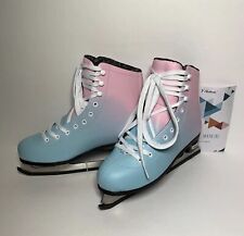 Usado, NUEVO Nattork COOLMAX Figura Patines de Hielo Para Mujer Talla 9 Rosa y Azul Color Degradado segunda mano  Embacar hacia Argentina