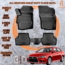 Forros de tapetes de assoalho de carro 3D compatíveis com Mitsubishi Lancer 2008-2017 para todas as estações resistentes comprar usado  Enviando para Brazil