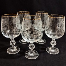 Bohemia crystal etched for sale  Federal Way