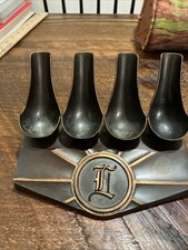 ANTIGO/VINTAGE TUBO DE METAL E COBRE ESPAÇO PARA 4 TUBOS MUITO LEGAL comprar usado  Enviando para Brazil