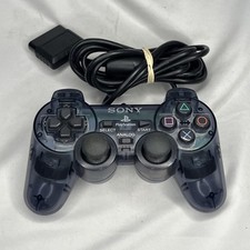 Controle Sony PlayStation 2 PS2 cinza fumaça transparente DualShock OEM SCPH-10010 comprar usado  Enviando para Brazil