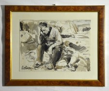 Dipinto acquerello carta usato  Salerno