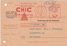 Bund - Postfreistempel auf Nachnahme Karte "CHIC Ross Verlag" München 1977 comprar usado  Enviando para Brazil