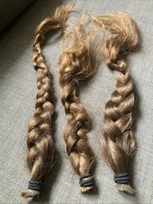 Usado, Cabelo humano virgem corte fresco 16” natural médio vermelho ruivo ondulado 3 tranças raro Br comprar usado  Enviando para Brazil