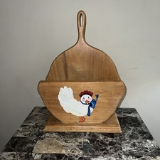 Porta-correio vintage feito à mão e pintado de madeira placa de papel galinha pintada à mão comprar usado  Enviando para Brazil