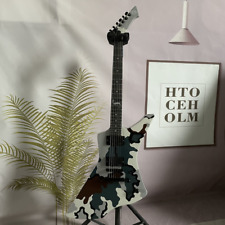 Guitarra elétrica Camouflage Explorer preta hardware preto jacarandá traste comprar usado  Enviando para Brazil