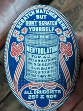 Rare mentholatum tin for sale  Rochester