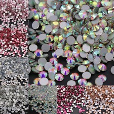 cristallo AB Non Hot Fix strass fondo piatto strass unghie glitter... comprar usado  Enviando para Brazil