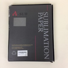 Papel de sublimação A-Sub 125 G 8,5”x11” 110 folhas papel coala nova caixa aberta comprar usado  Enviando para Brazil