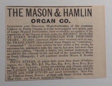 1879 mason hamlin for sale  Elmer