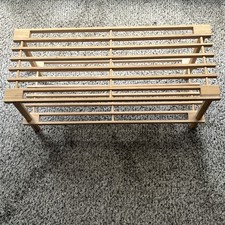 Usado, Sapateira pequena entrada sapatos de madeira prateleira de armazenamento prateleiras de madeira porta da frente sala comprar usado  Enviando para Brazil