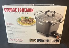 Usado, George Foreman COZINHA SAUDÁVEL MULTIUSO Cozinha Inteligente MultiCooker CAIXA ABERTA comprar usado  Enviando para Brazil