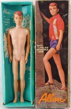 Boneca Barbie Vintage Rara Original 1964 Mattel Allan Pernas Dobráveis com Caixa BOM, usado comprar usado  Enviando para Brazil