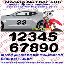 Custom racing number for sale  Elk Grove