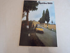 Spitfire 1500 brochure d'occasion  France