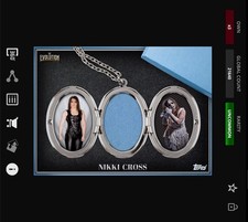 RELÍQUIA DIGITAL Topps WWE Slam 25 - EVOLUTION THEN & NOW MAT Azul - NIKKI CROSS comprar usado  Enviando para Brazil