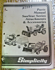 1987 simplicity parts for sale  Tunkhannock