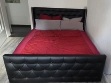 Boxspringbett 160x200 kunstled gebraucht kaufen  Ennigerloh