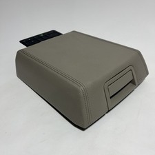 Console central Ford Expedition 2007-2014 couro bege apoio de braço tampa tampa fabricante de equipamento original comprar usado  Enviando para Brazil