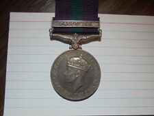 General service medal for sale  GLASGOW