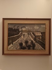 Dipinto olio tela usato  San Cassiano