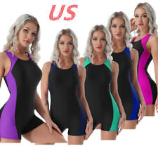 E.U. Racerback Feminino Unitard One Piece Boyleg Swimsuit Atlético Top Swimsuit, usado comprar usado  Enviando para Brazil